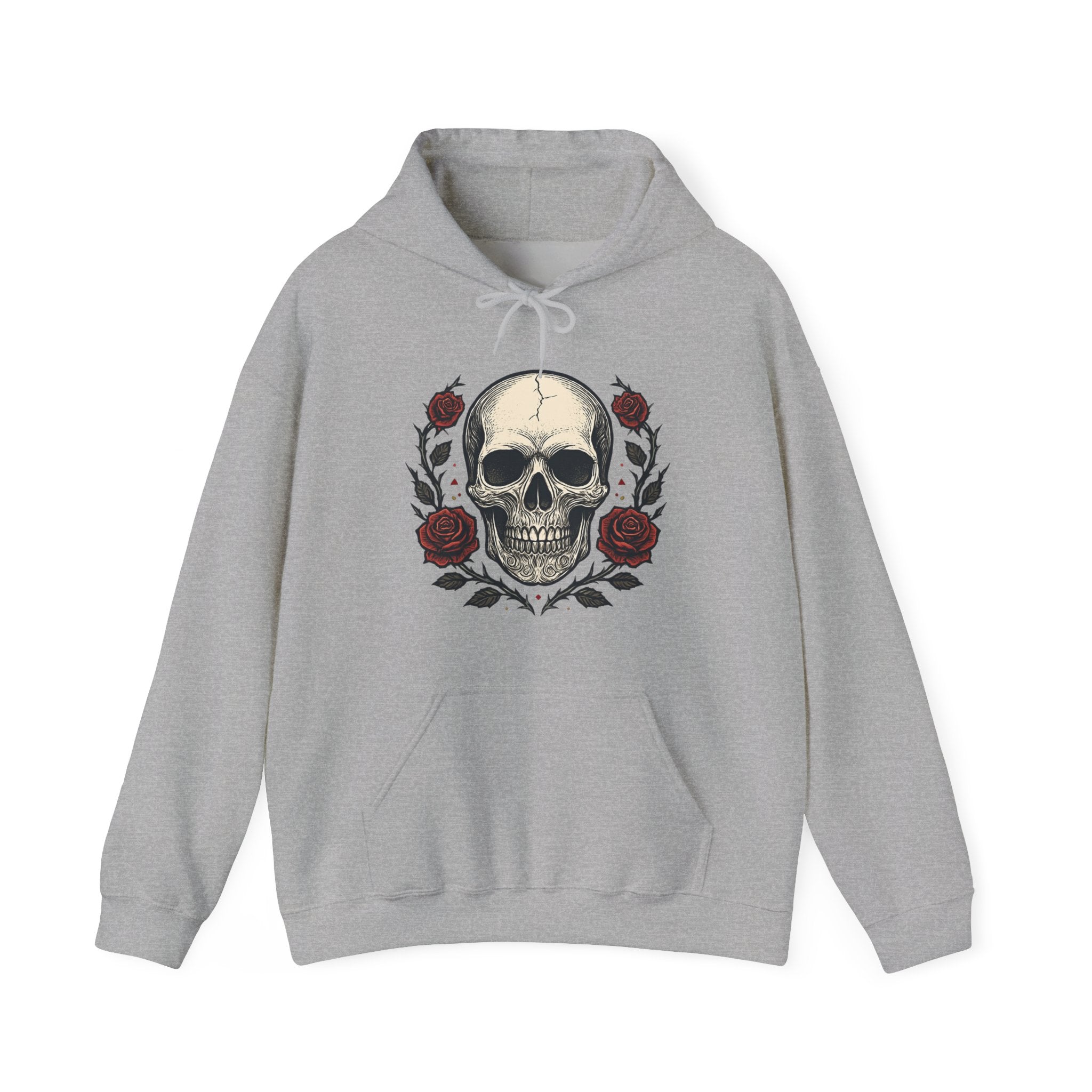 Skull & Roses Hoodie — "High Playa" Graphic Pullover