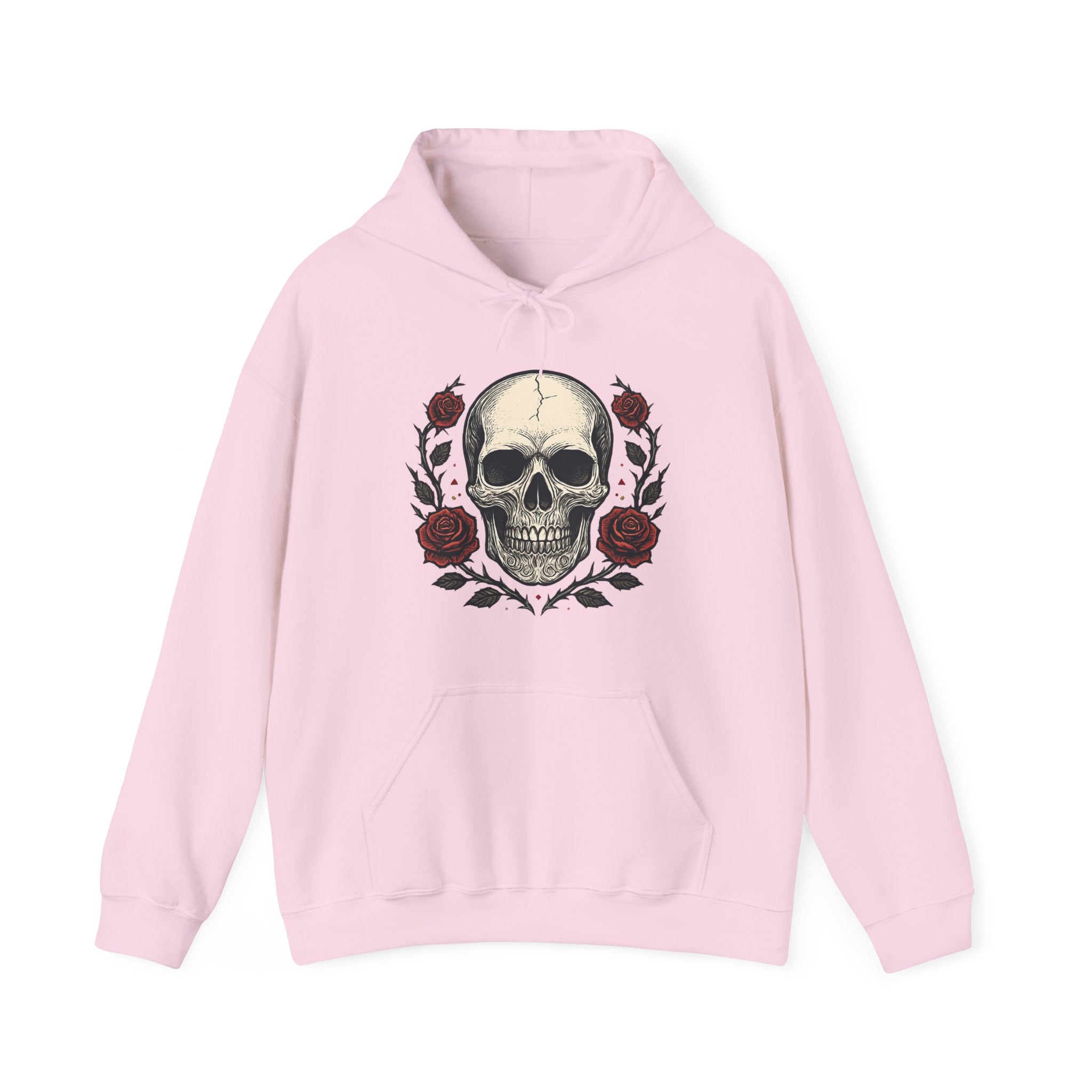 Skull & Roses Hoodie — "High Playa" Graphic Pullover