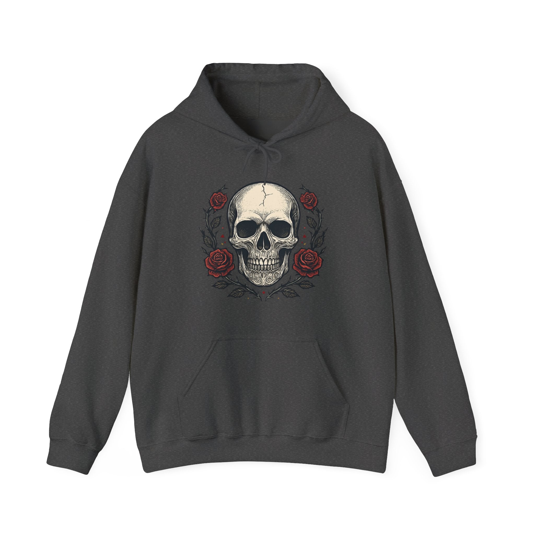 Skull & Roses Hoodie — "High Playa" Graphic Pullover