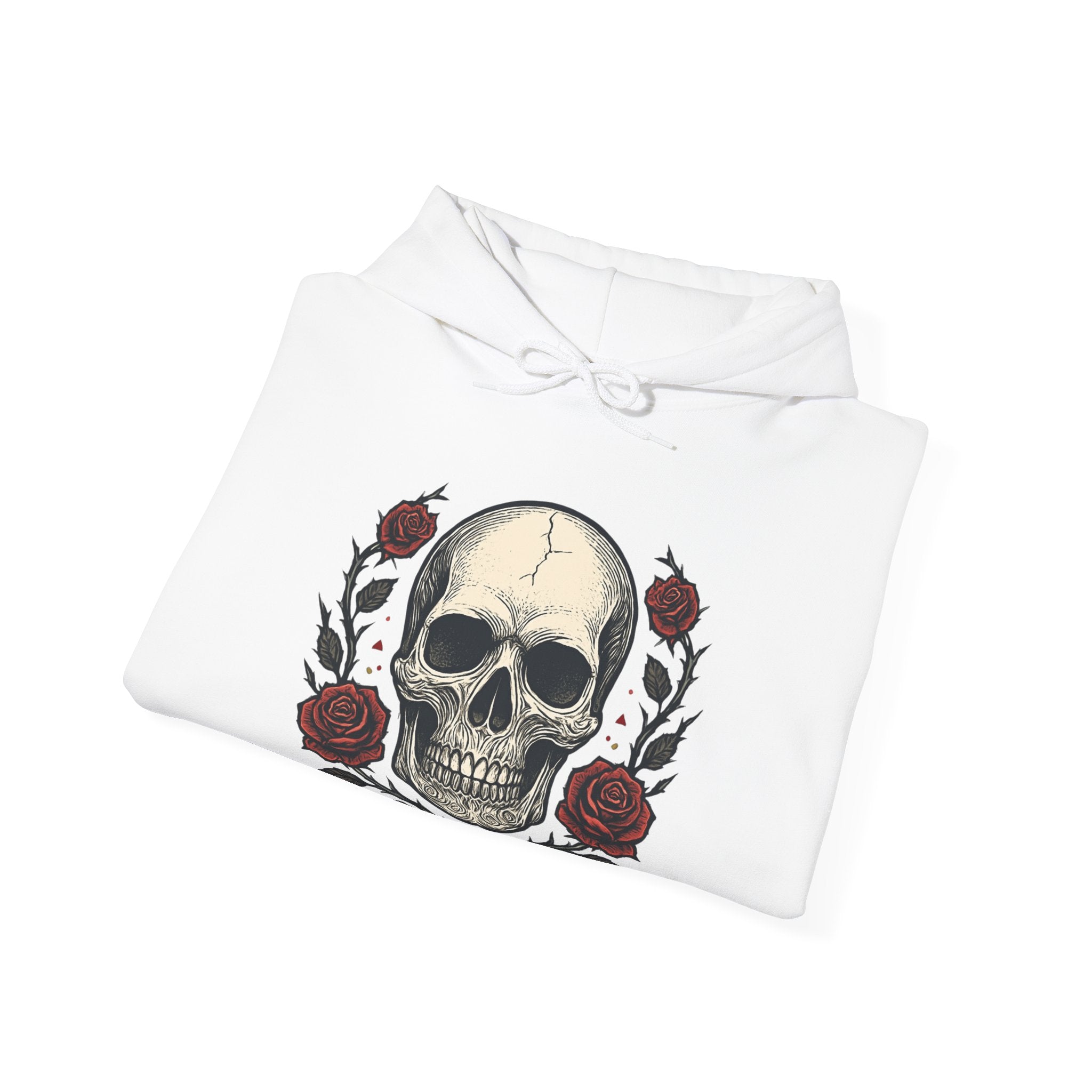 Skull & Roses Hoodie — "High Playa" Graphic Pullover